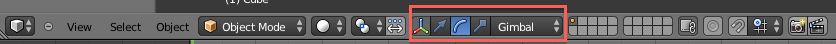 3D Scene Footer 3D Manipulator Gadget