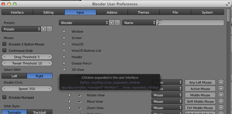 Blender User Preferences