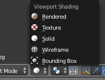 View Port Shading DropDown