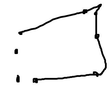 example of not Catmull-Rom Splines with not evenly spaced control points