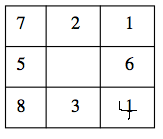 Scrambled 8-puzzle