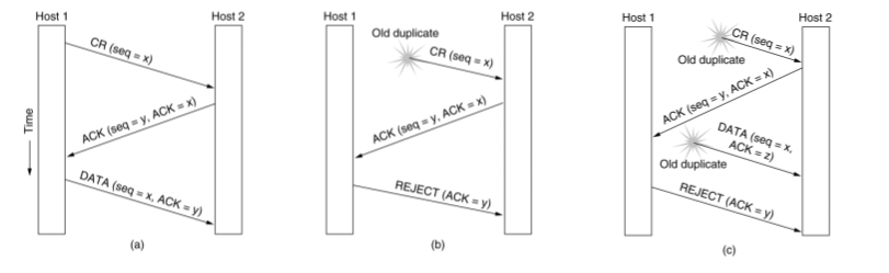 Connection establishment with stray segments