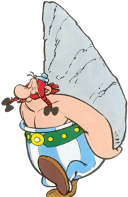 Image of Obelix Cartoon character of Uderzo and Goscinny obtained from Wikipedia