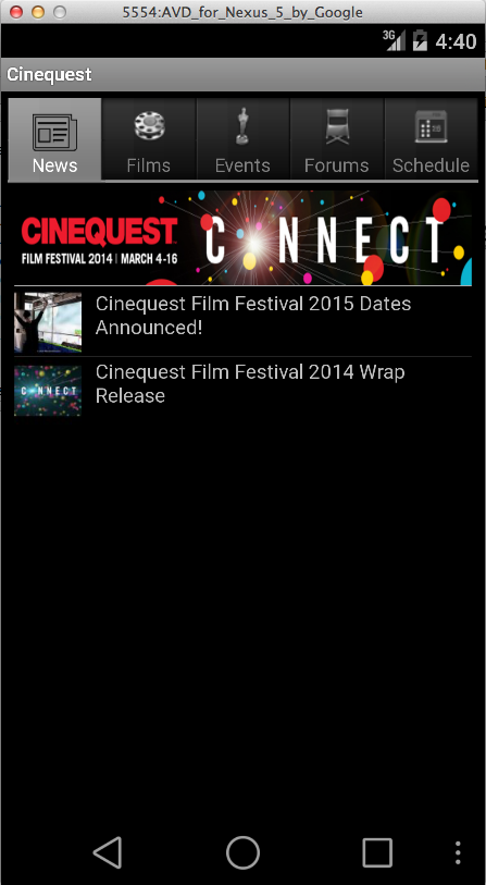 2014 Cinequest Android