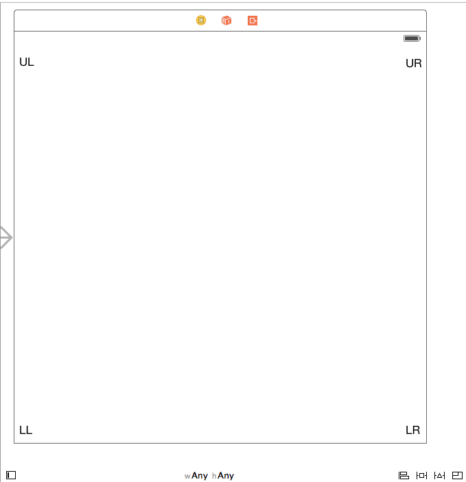 Storyboard with four corners labeled