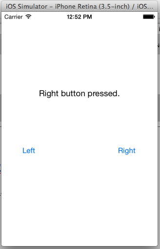 Screenshot of MyButtonApp running