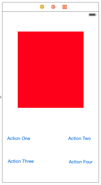 Story board used in restructure test.