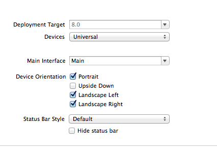 Image of supported device orientations