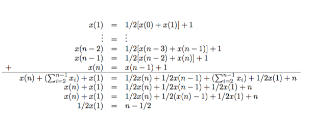 Adding the equations of the last slide