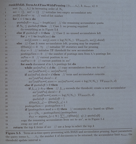 Pseudo-code for accumulator pruning