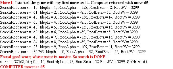 GNUchess Output1