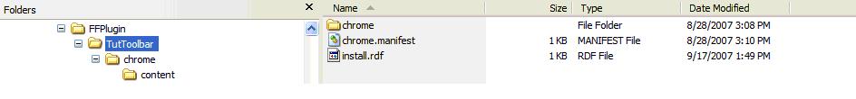 picture of Firefox plugin directory structure