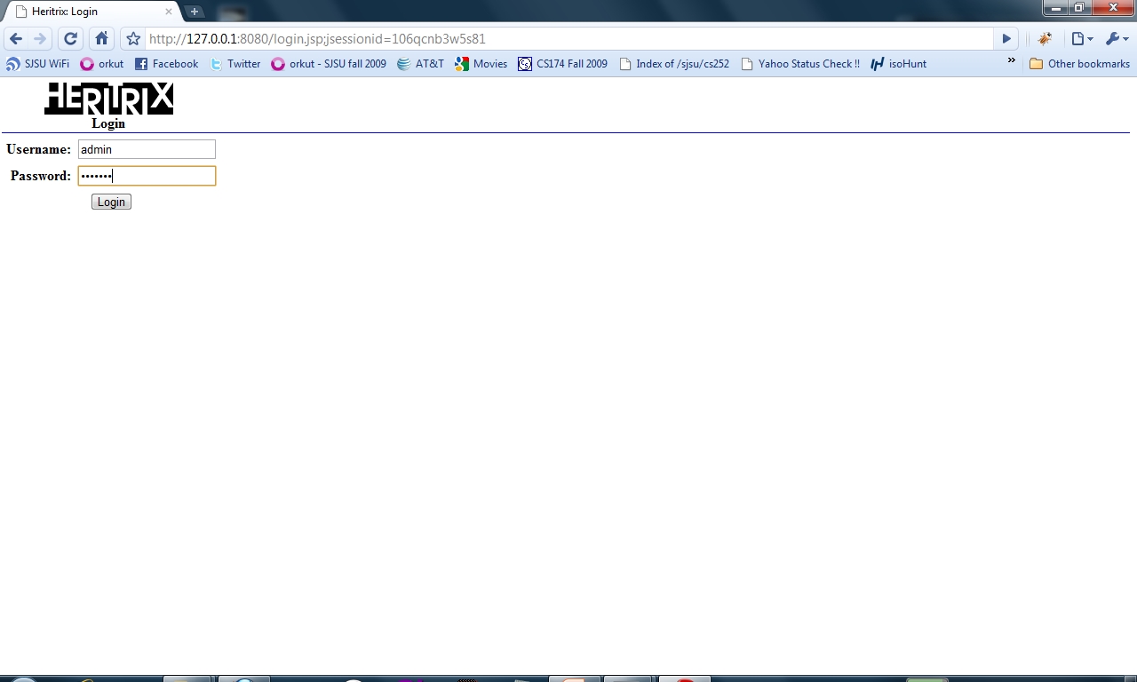 Login Screen