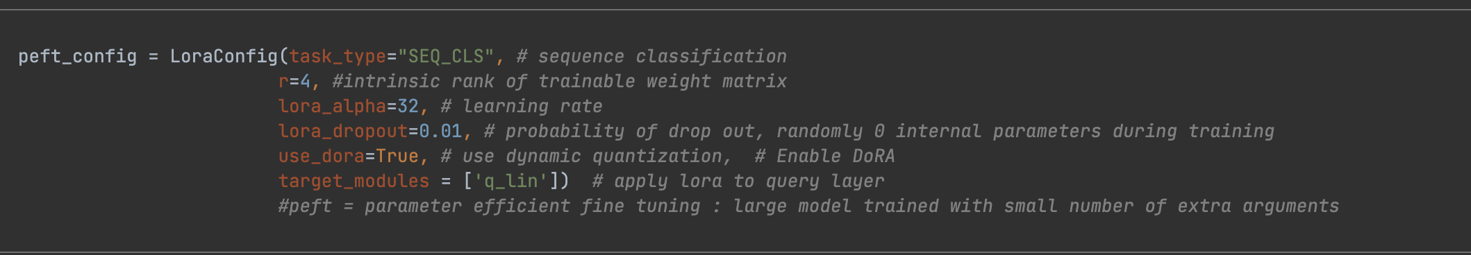 Fine-tuning with PEFT Techniques