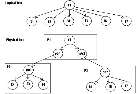 Our Physical tree associate with Logical tree