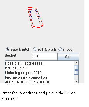 simulator with ip address and port number