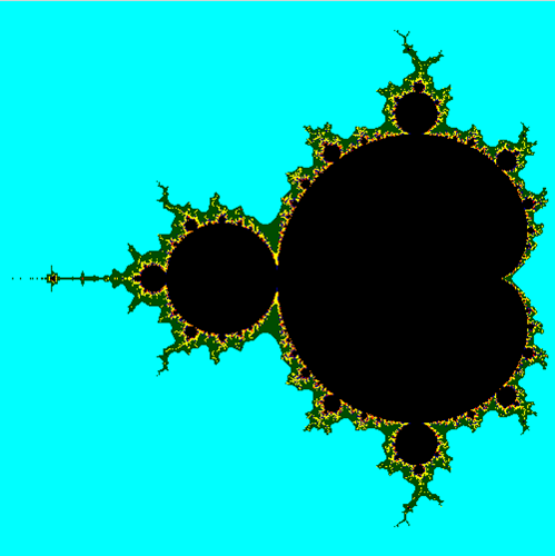Image of a Mandelbrot fractal generated with OpenGL