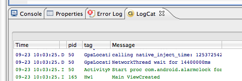 Image of LogCat