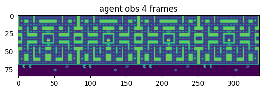 Image shows 4 frames of Pacman concatenated together.