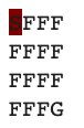 This image shows a 4x4 grid, start position top left, goal position bottom right.